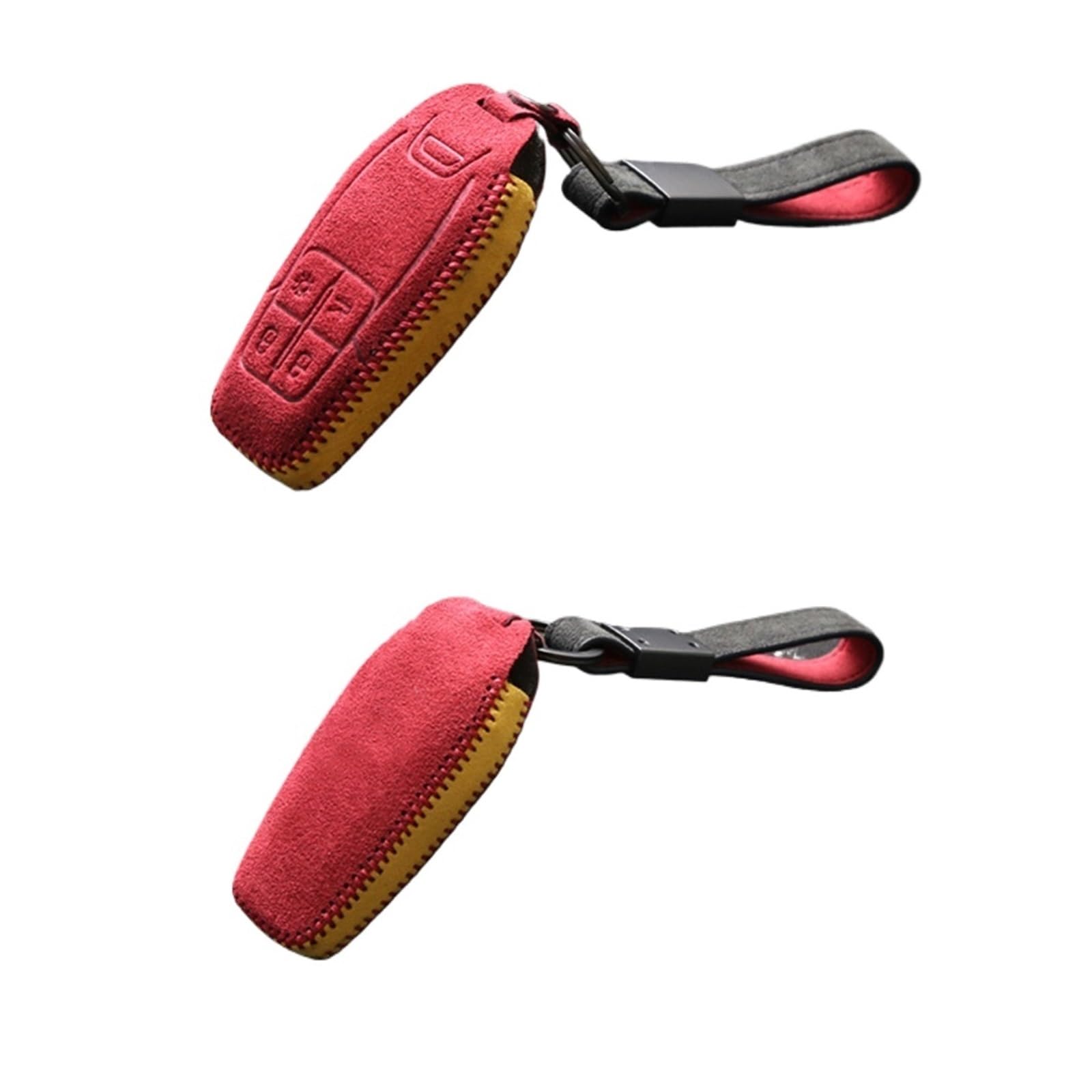 Wildleder Leder Auto Fernbedienung Smart Key Cover Fall Fob Halter Shell Keychain Kompatibel Für Ferrari 488 2017 2018 Halter Zubehör(Type6) von IEJPEQWW