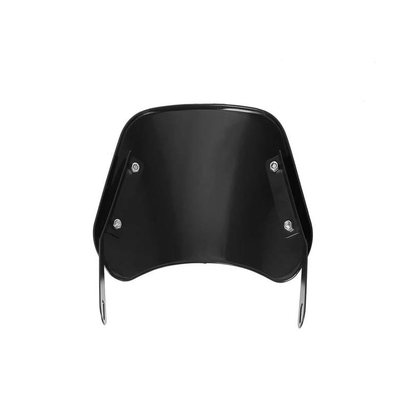 Runde Scheinwerfer Motorrad Windschutzscheibe Windabweiser Windschutzscheibe Universal Für Suzuki Passende Scheinwerferspezifikation Für 6.5 & 9.45 Motorrad Windschutzscheibe(Black1) von IENQBVL