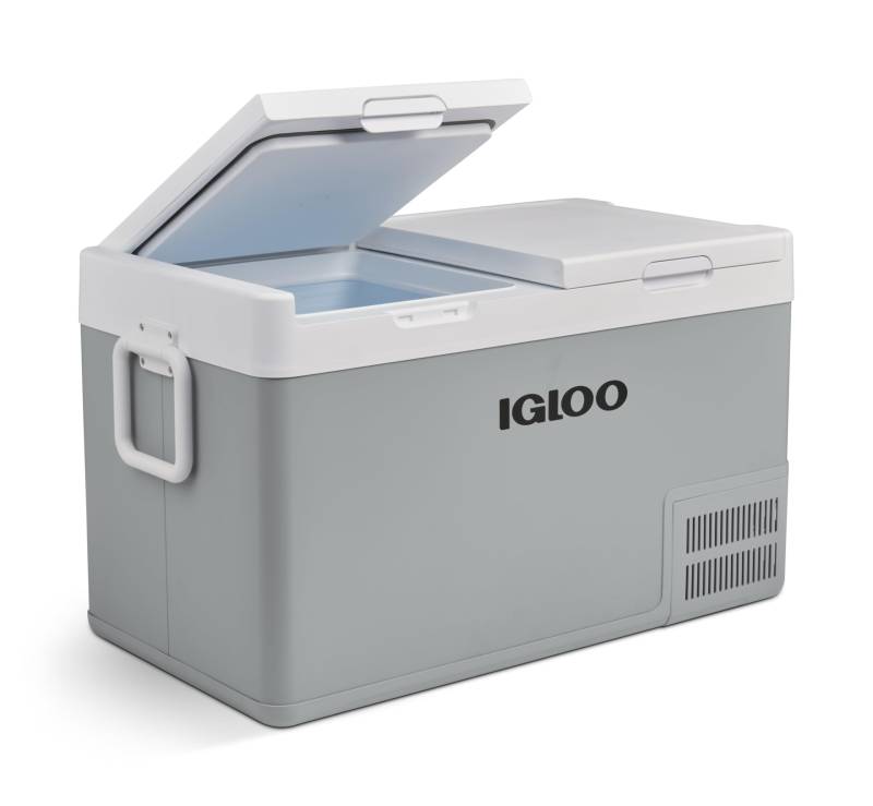 IGLOO ICF 80DZ Kompressor-Kühlbox Dual Zone, 78 Liter, 12/24 V und 230 V, Mini-Kühlschrank -18 °C bis 20 °C für Auto, LKW, Boot, Wohnmobil und Steckdose von IGLOO