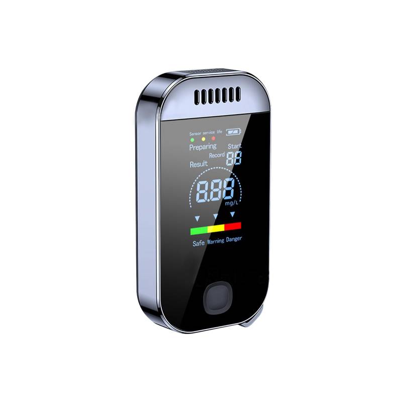 Alkoholtester Polizeigenau,Alkoholtester Promillemessgerät mit Digitaler Blauer LCD-Anzeige, Tragbarer Alkoholtester Aufladba,Alkoholmessgeräte für Privaten,Halbleiter Sensor Alkohol Tester mit Alarm von IGTOPS