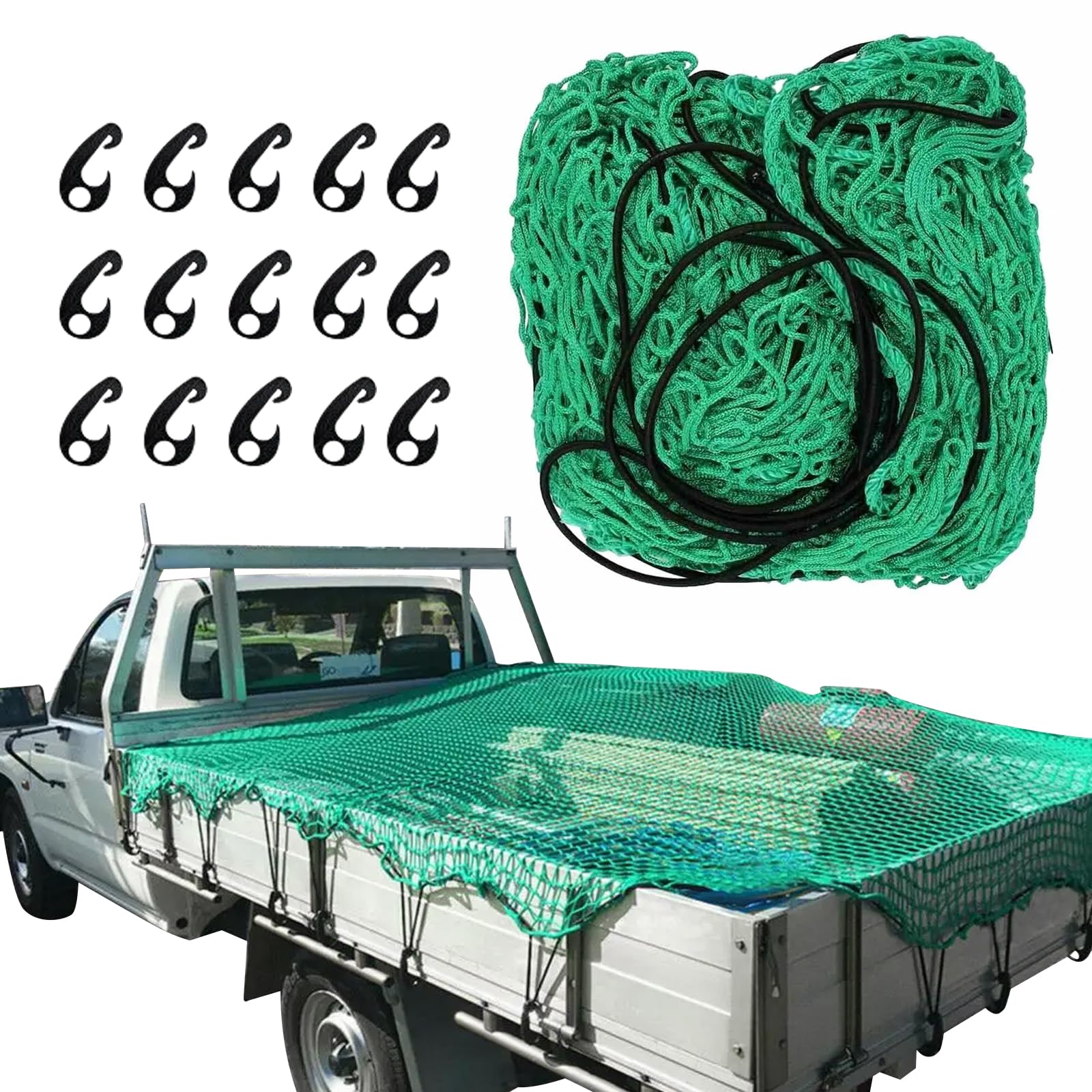 Anhängernetz Größen Nylon Abdecknetz für Anhänger Container, 2.5 * 3.5m Transportnetz Containernetz für LKW & PKW Anhänger Sicherungs-Netz, 45 x 45 mm Maschenweite, 3 mm Dickes Netzkordel Anhängernetz Größen Nylon Abdecknetz für Anhänger Container, 2.5 * 3.5m Transportnetz Containernetz für LKW & PKW Anhänger Sicherungs-Netz, 45 x 45 mm Maschenweite, 3 mm Dickes Netzkordel von IGTOPS