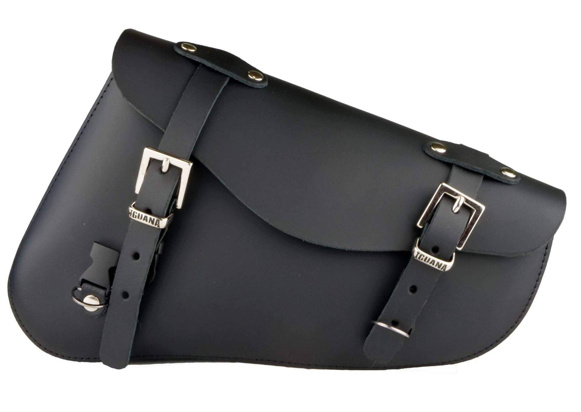 Iguana Custom - Schwingtasche aus Leder mit Schnellverschlüssen und Vorhängeschloss speziell für die rechte Seite des Harley Davidson Sportster - handgefertigt in Spanien aus echtem Leder Iguana Custom - Schwingtasche aus Leder mit Schnellverschlüssen und Vorhängeschloss speziell für die rechte Seite des Harley Davidson Sportster - handgefertigt in Spanien aus echtem Leder von IGUANA CUSTOM CLOTHES