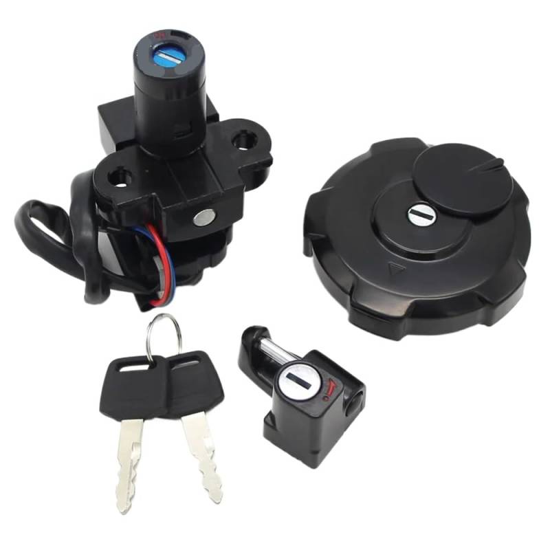 Motorradzündungsschalter Sitzverriegelungsschlüssel Kraftstoffkappe kompatibel mit XR650 XR650L 1993 1994 1995-2018 Ersatzteile 35010-My6-L40 35010-My6-680 von IJOSADON