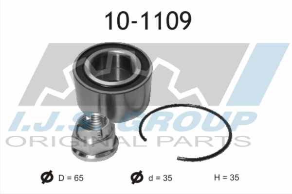 Radlagersatz Vorderachse IJS Group 10-1109 von IJS Group