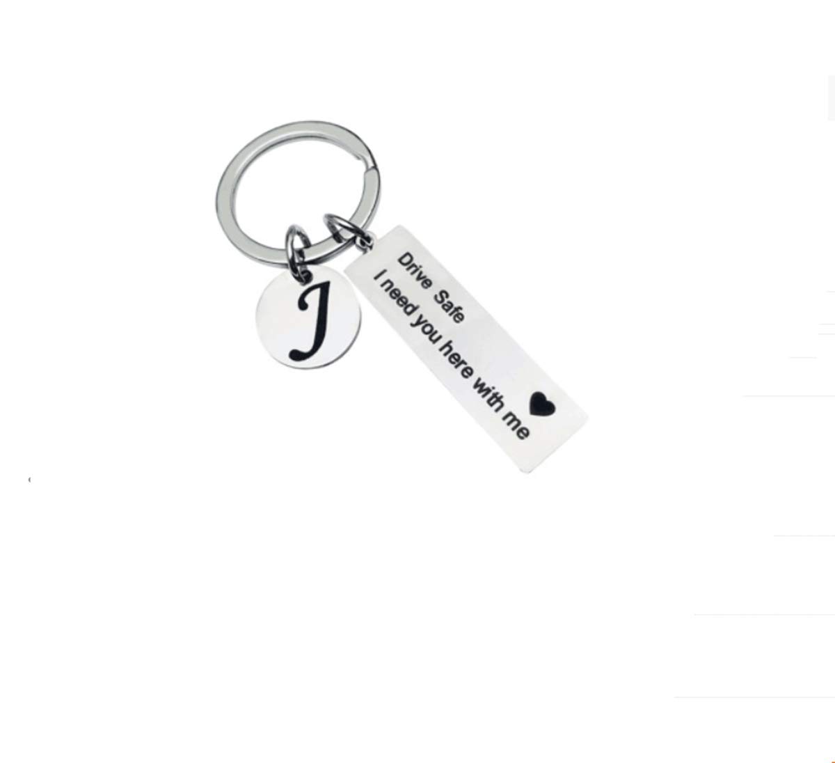 IKANOO Drive Safe Schlüsselanhänger 26 Buchstaben Schlüsselanhänger Drive Safe I Need You Here With Me Geschenke für Weihnachten Geburtstag Geschenke, J, Large IKANOO Drive Safe Schlüsselanhänger 26 Buchstaben Schlüsselanhänger Drive Safe I Need You Here With Me Geschenke für Weihnachten Geburtstag Geschenke, J, Large von IKANOO
