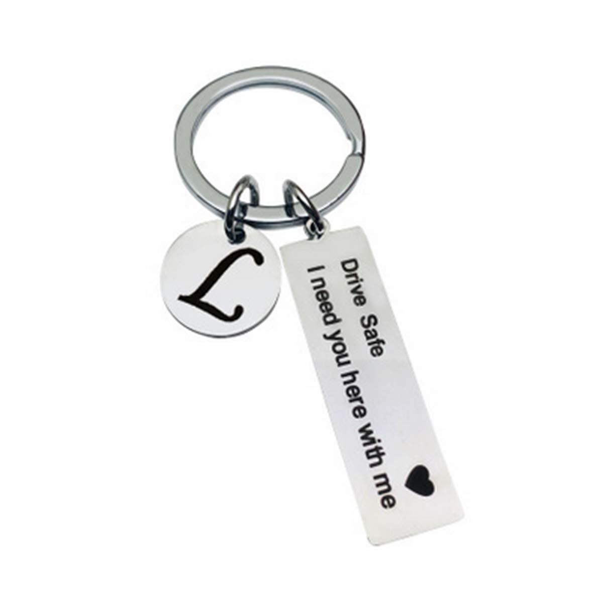 IKANOO Drive Safe Schlüsselanhänger 26 Buchstaben Schlüsselanhänger Drive Safe I Need You Here With Me Geschenke für Weihnachten Geburtstag Geschenke, L, Large IKANOO Drive Safe Schlüsselanhänger 26 Buchstaben Schlüsselanhänger Drive Safe I Need You Here With Me Geschenke für Weihnachten Geburtstag Geschenke, L, Large von IKANOO