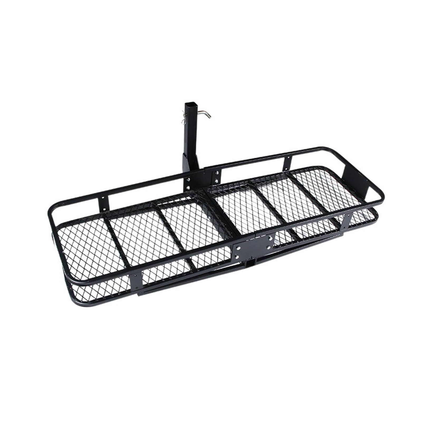150 cm Korb, klappbare Anhängerkupplung, Gepäckträger, zusammenklappbar, Stahlgitter, Gepäckträger, Korb, Gepäckanhänger, Anhängerkupplung, kompatibel mit Autodächern mit einer Tragkraft von 500 lbs von IKQSVKQR