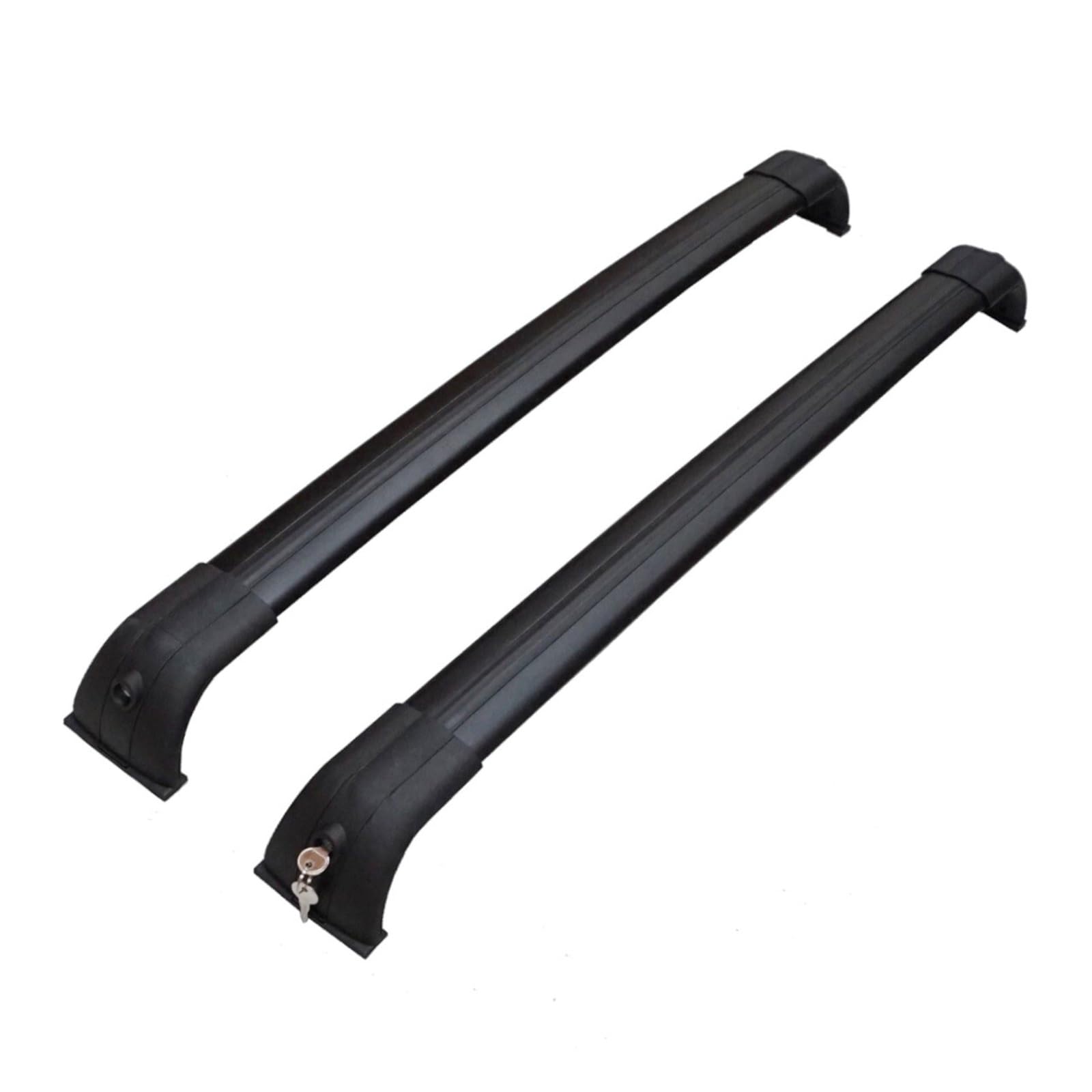 2-teilige Dachträger kompatibel mit Land Rover Discovery 3 4, Seitenträger aus Legierung, Querschienen, Dachgepäckträger(Black) von IKQSVKQR