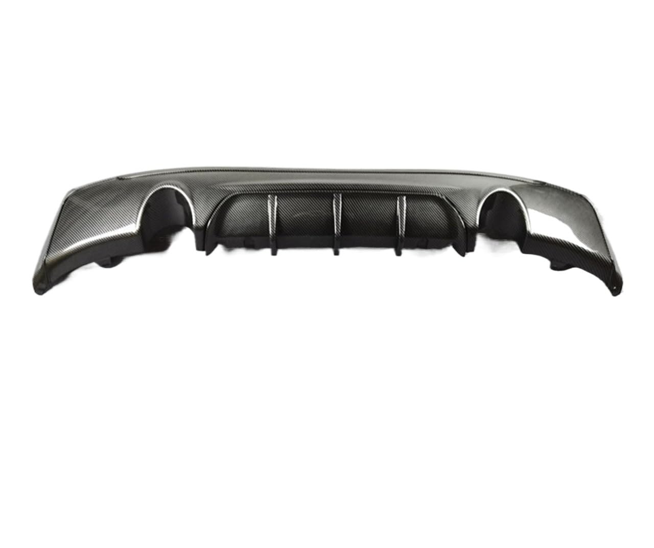 Body Kit Teile Heckstoßstange des Diffusors Kompatibel for BMW 2er F22 2014-2016 MP Style ABS Carbon Pattern Heckdiffusorlippe(Double 2 outlets) von IKQSVKQR