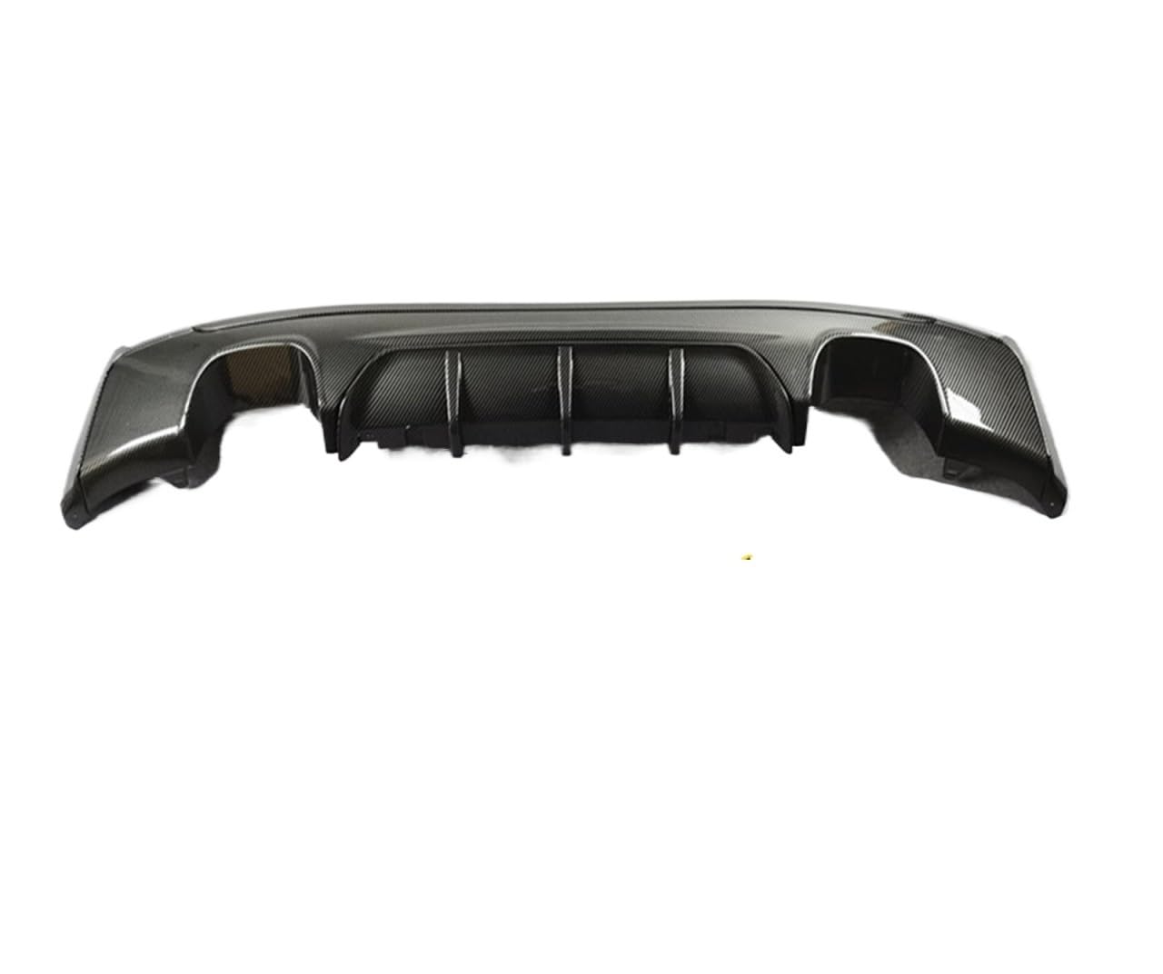 Body Kit Teile Heckstoßstange des Diffusors Kompatibel for BMW 2er F22 2014-2016 MP Style ABS Carbon Pattern Heckdiffusorlippe(Double 4outlets) von IKQSVKQR