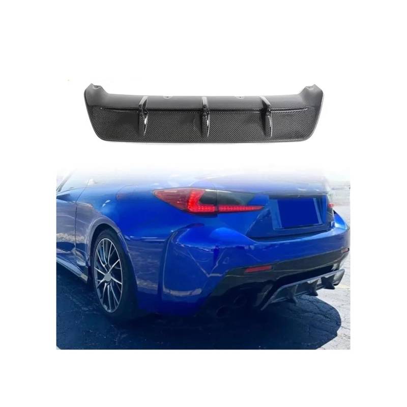 Carbon Fiber Auto Heckschürze Diffusor Lip Spoiler for Lexus RC F Base Coupe 2-Türer 2015-2018 Racing hinten Diffusor Schürze Schutz von IKQSVKQR