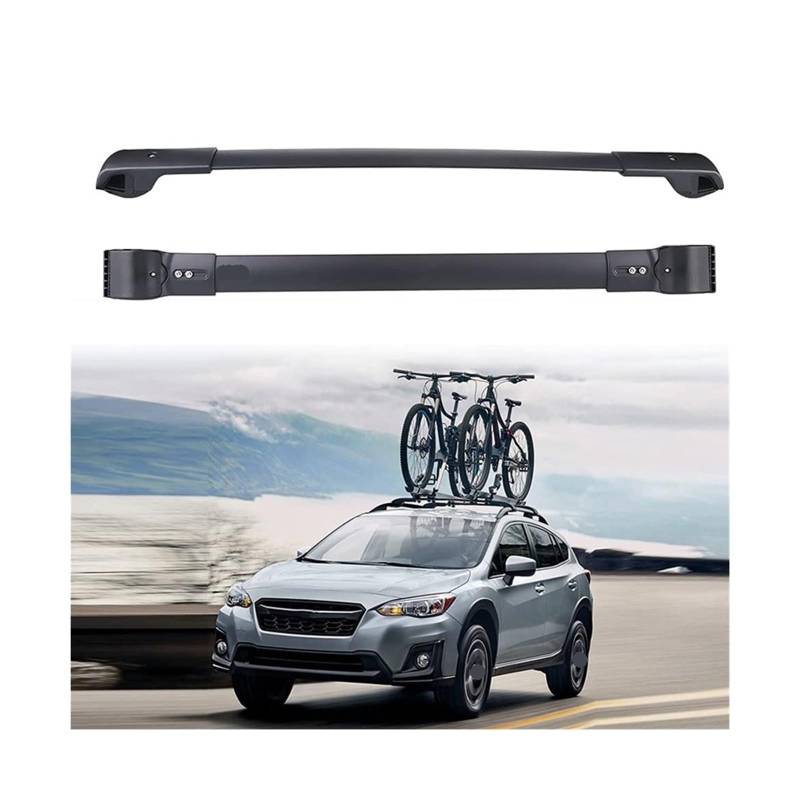 Dachträger kompatibel for Subaru Forest 2014–2021, Aluminium-Gepäckträger mit Seitenschienen for Dachgepäckträger, Kajak, Kanu, Fahrrad von IKQSVKQR