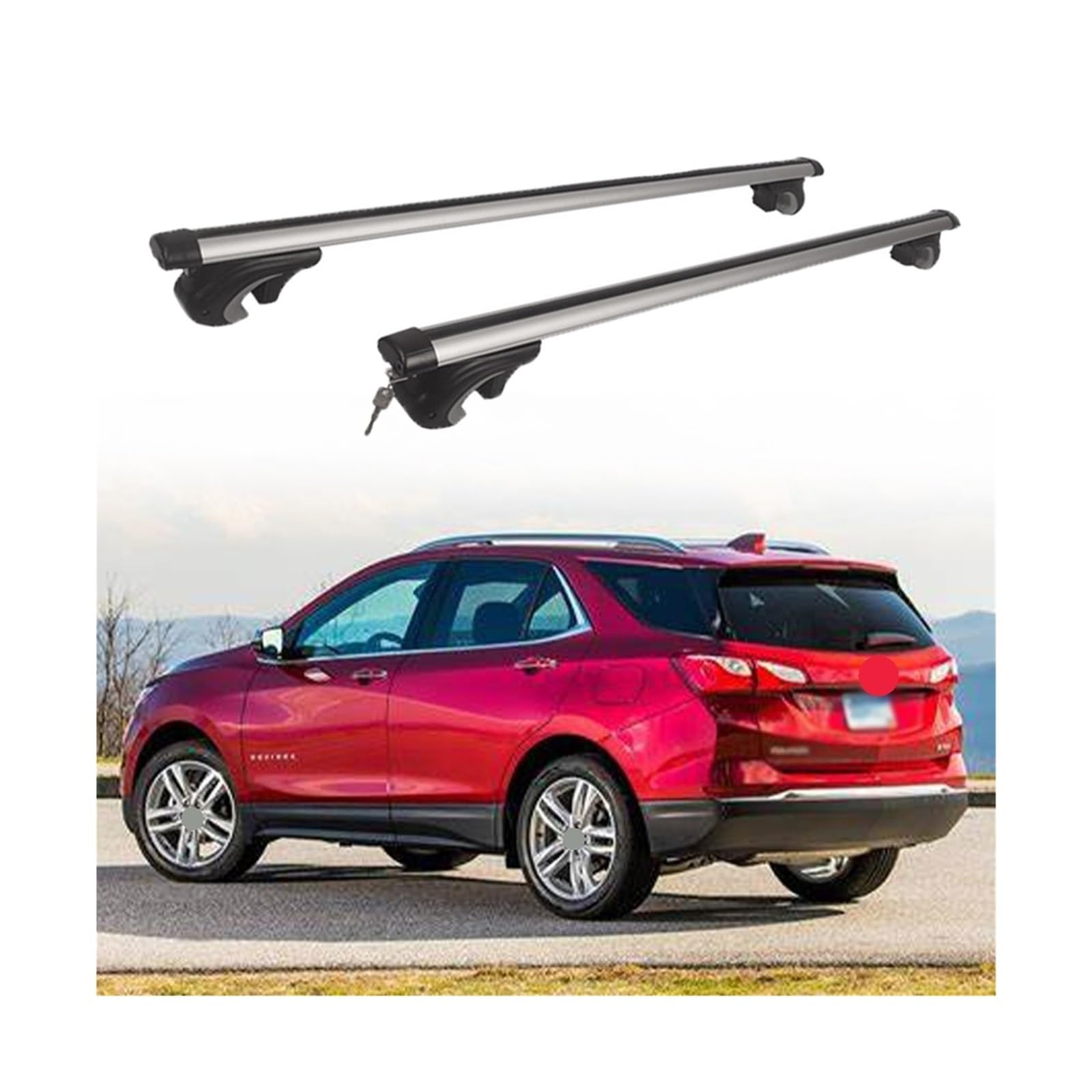 Querträger Dachträger Kompatibel for Chevrolet Equinox 2021-2023 Fracht Träger Gepäck Bar Silber Rack Schienen Querträger Dachträger Kompatibel for Chevrolet Equinox 2021-2023 Fracht Träger Gepäck Bar Silber Rack Schienen von IKQSVKQR