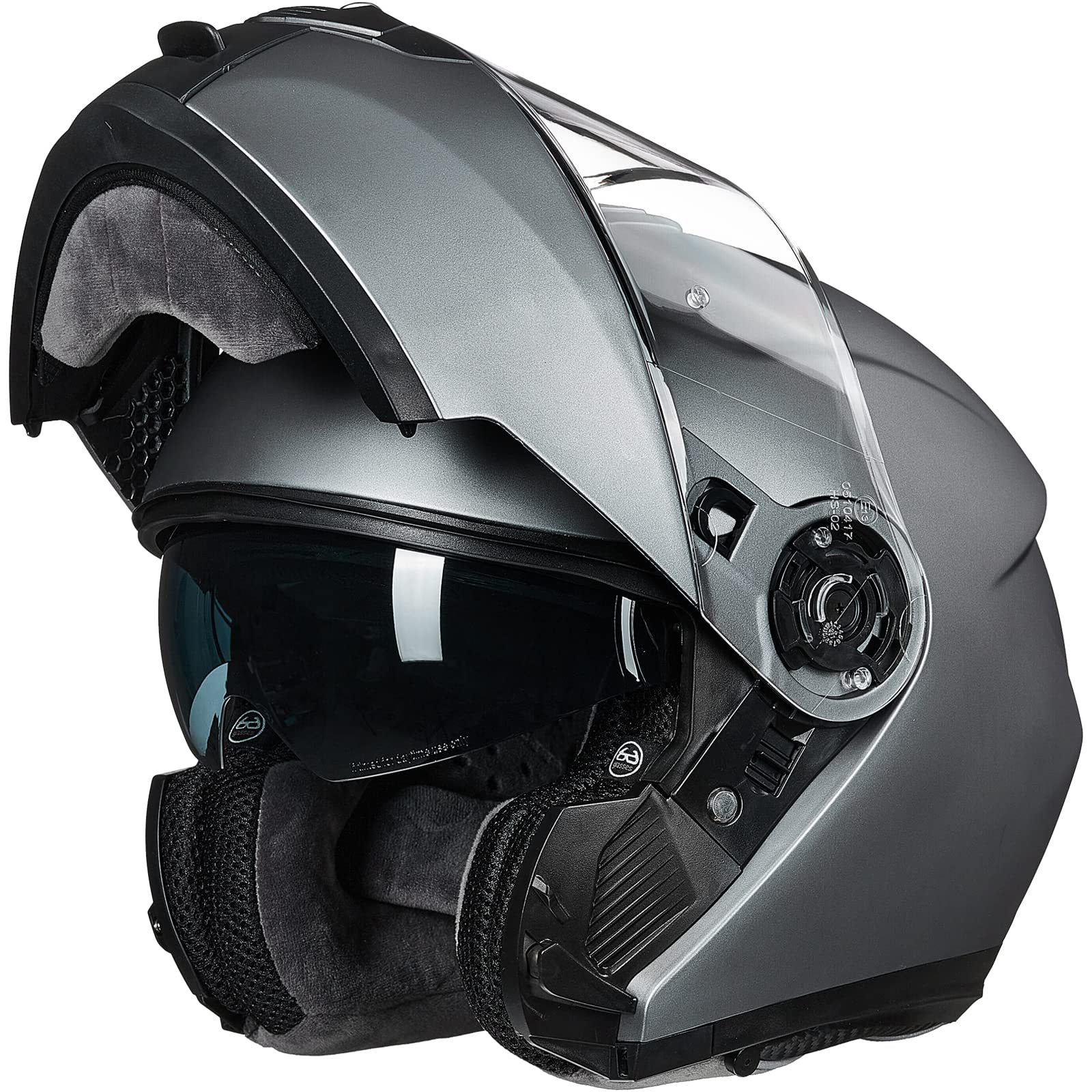 ILM Motorradhelm Klapphelm Integralhelm Doppelvisier ECE22.06 Modell 159,Grau,M ILM Motorradhelm Klapphelm Integralhelm Doppelvisier ECE22.06 Modell 159,Grau,M von ILM