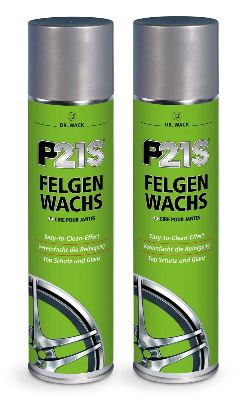 ILODA 2X 400ml Dr. Wack P21S Felgen-Wachs, Felgenversiegelung, Felgen versiegeln, Felgenschutz, Schutz vor Bremsabrieb, Staub usw, mit Farbauffrischung und strahlenden Hochglanz von ILODA