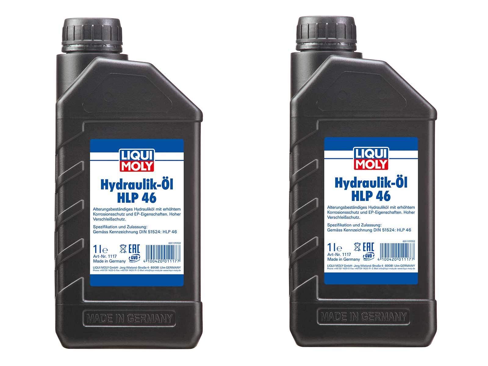 ILODA 2X Original Liqui Moly 1L Hydrauliköl Oil Öl HLP 46 1117 von ILODA
