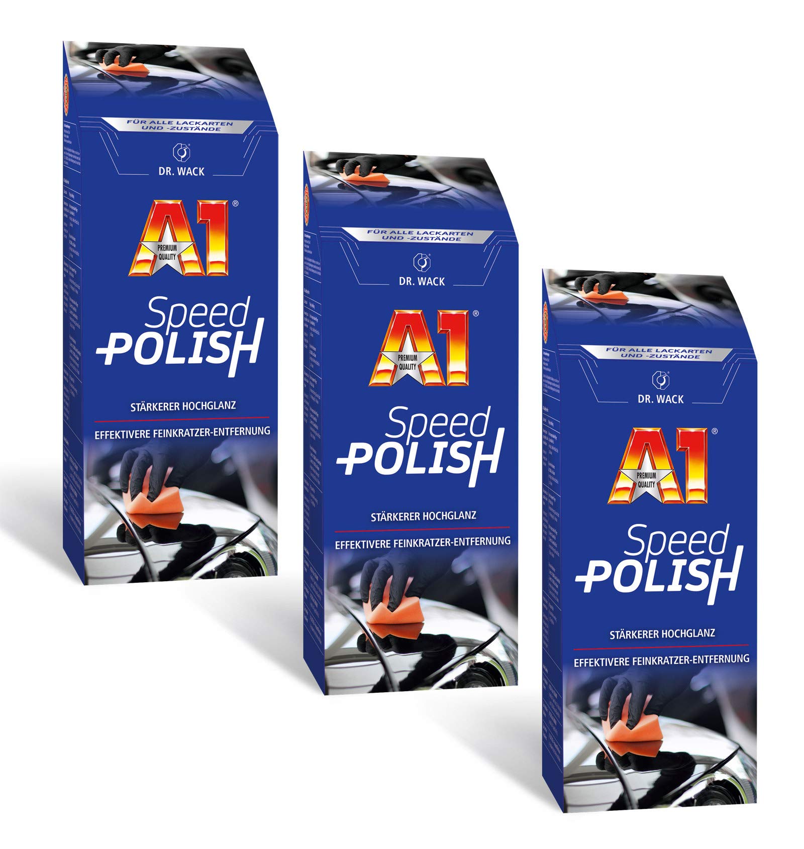 ILODA 3X 500ml Dr. Wack A1 Speed Polish, Autopolitur für alle Lacke mit Carnauba-Wachs für Lack-Versiegelung bis 3 Monate, Politur für Auto, Lackschutz ILODA 3X 500ml Dr. Wack A1 Speed Polish, Autopolitur für alle Lacke mit Carnauba-Wachs für Lack-Versiegelung bis 3 Monate, Politur für Auto, Lackschutz von ILODA