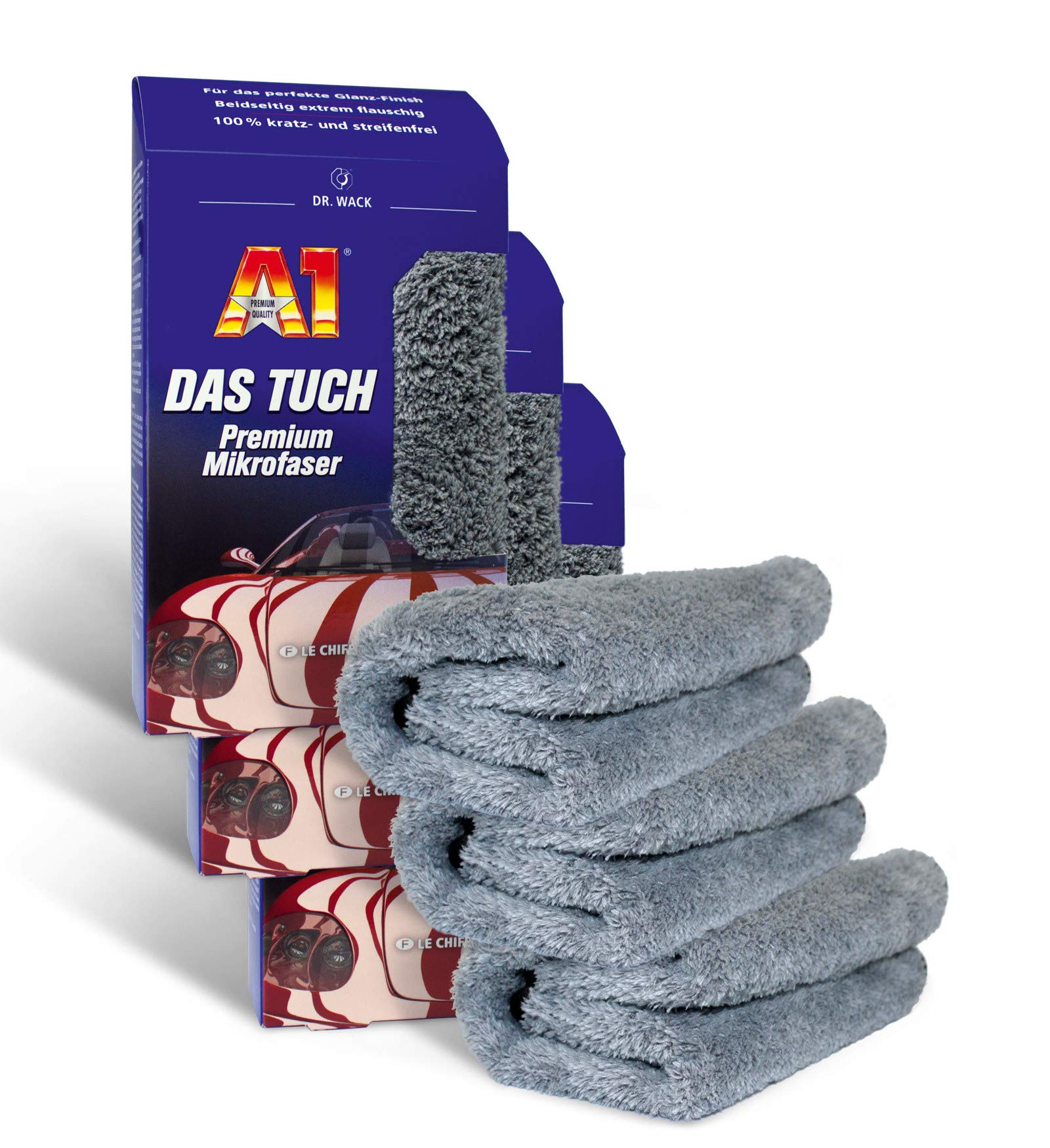 ILODA 3X Dr. Wack A1 DAS Tuch - Premium Mikrofaser, Mikrofasertuch für Autopflege, Profi Microfasertuch Auto, Mikrofasertücher für Autolack für EIN kratzfreies Polieren ILODA 3X Dr. Wack A1 DAS Tuch - Premium Mikrofaser, Mikrofasertuch für Autopflege, Profi Microfasertuch Auto, Mikrofasertücher für Autolack für EIN kratzfreies Polieren von ILODA