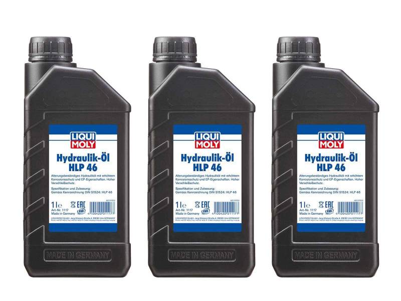 ILODA 3X Original Liqui Moly 1L Hydrauliköl Oil Öl HLP 46 1117 von ILODA