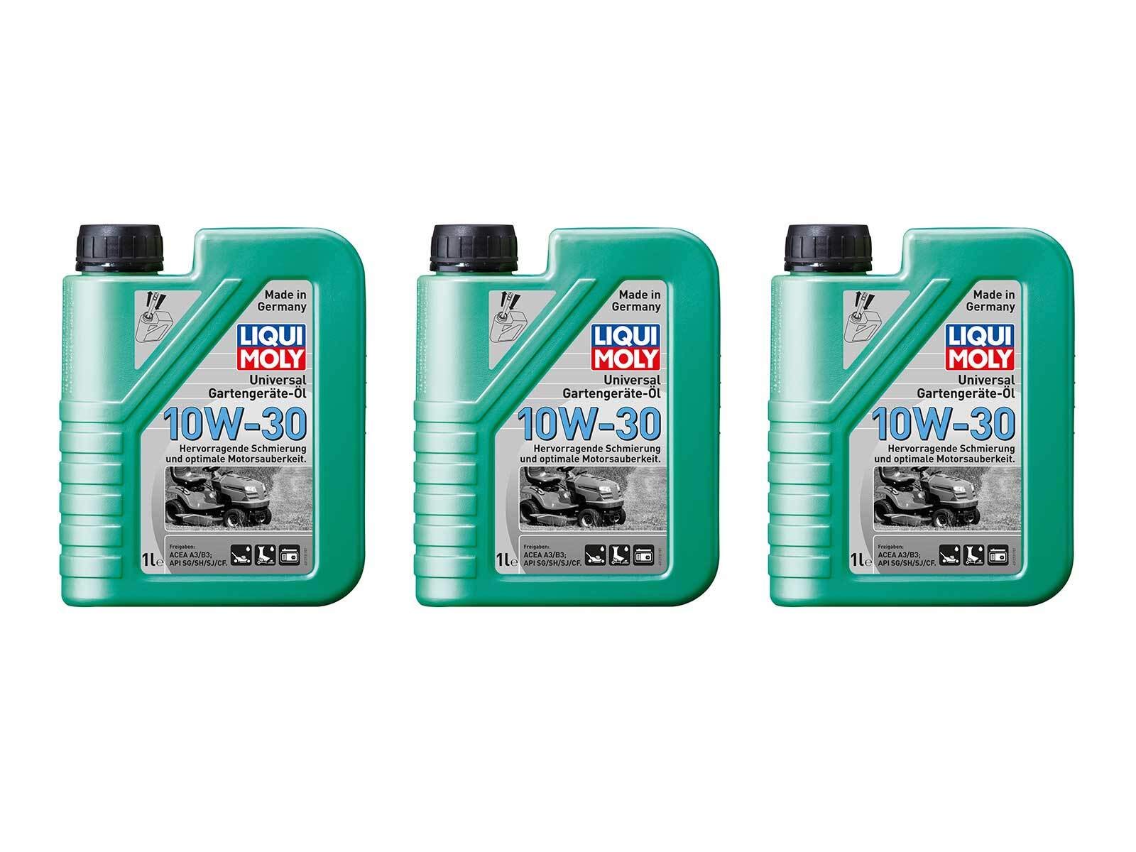 ILODA 3X Original Liqui Moly 1L Universal Gartengeräte-Öl 10W-30 Universalöl 1273 von ILODA