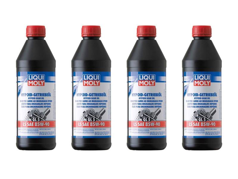 ILODA 4X Original Liqui Moly 1L Hypoid-Getriebeöl (GL5) LS SAE 85W-90 Gear Oil 1410 von ILODA