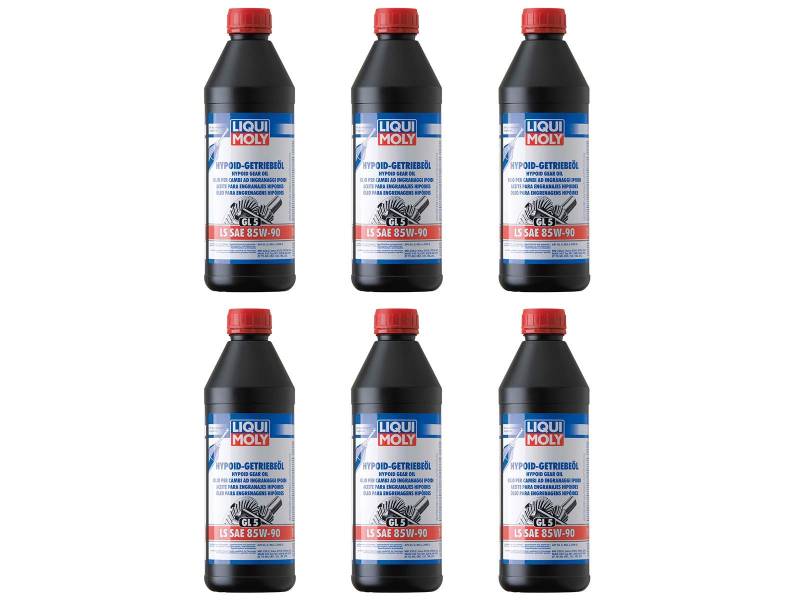 ILODA 6X Original Liqui Moly 1L Hypoid-Getriebeöl (GL5) LS SAE 85W-90 Gear Oil 1410 von ILODA