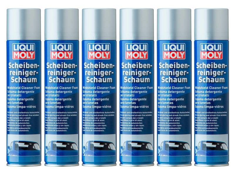 ILODA 6X Original Liqui Moly 300ml Scheibenreinigerschaum Glass Cleaner Foam 1512 von ILODA