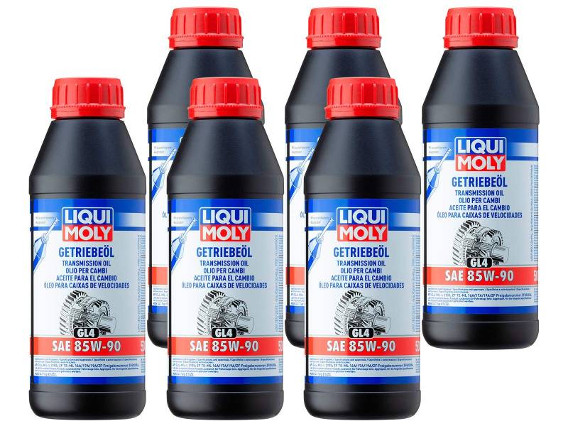 ILODA 6X Original Liqui Moly 500ml Getriebeöl (GL4) SAE 85W-90 Gear Oil Oil Öl 1403 von ILODA