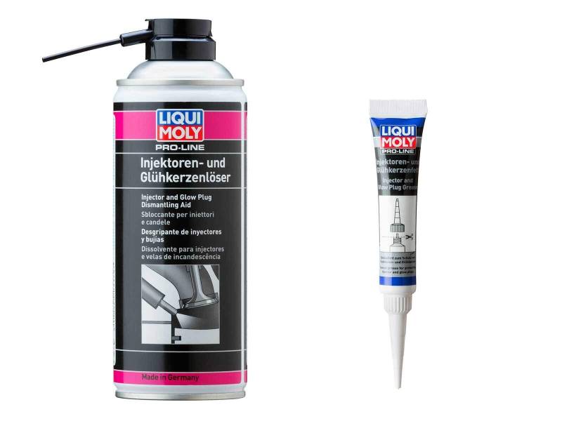 ILODA Original LIQUI Moly Glühkerzenlöser 3379 + Glüh Kerzen Fett 3381 Glühkerze Löser von ILODA