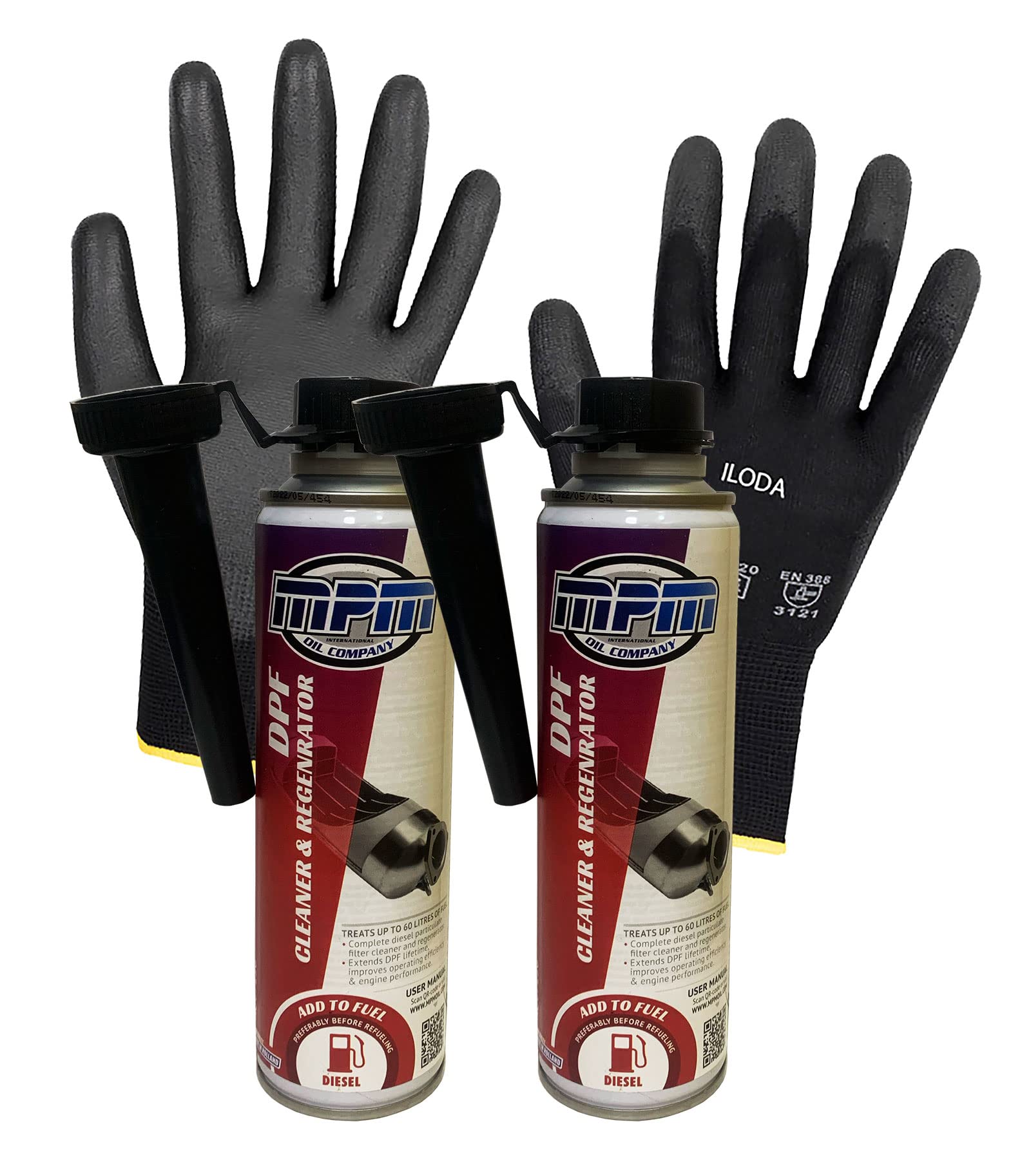 ILODA Schutzhandschuhe + 2X MPM DPF Cleaner & REGENRATOR 250ml, Diesel-Partikel-Filter Reiniger Regenerator, sorgt für eine vollständige und schnelle Regeneration des Partikelfilters. ILODA Schutzhandschuhe + 2X MPM DPF Cleaner & REGENRATOR 250ml, Diesel-Partikel-Filter Reiniger Regenerator, sorgt für eine vollständige und schnelle Regeneration des Partikelfilters. von ILODA