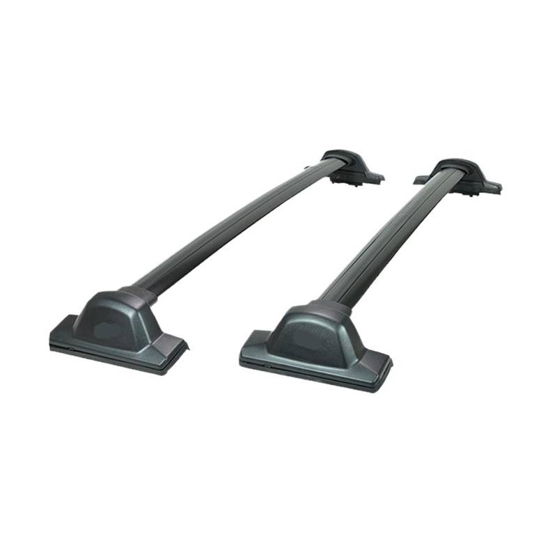 ILQNZCNM 1 Paar Schwarze Seitenschienen, Autodachträger-Querstangen, kompatibel mit CRV 2007–2011, montiert auf dem Autodach von ILQNZCNM