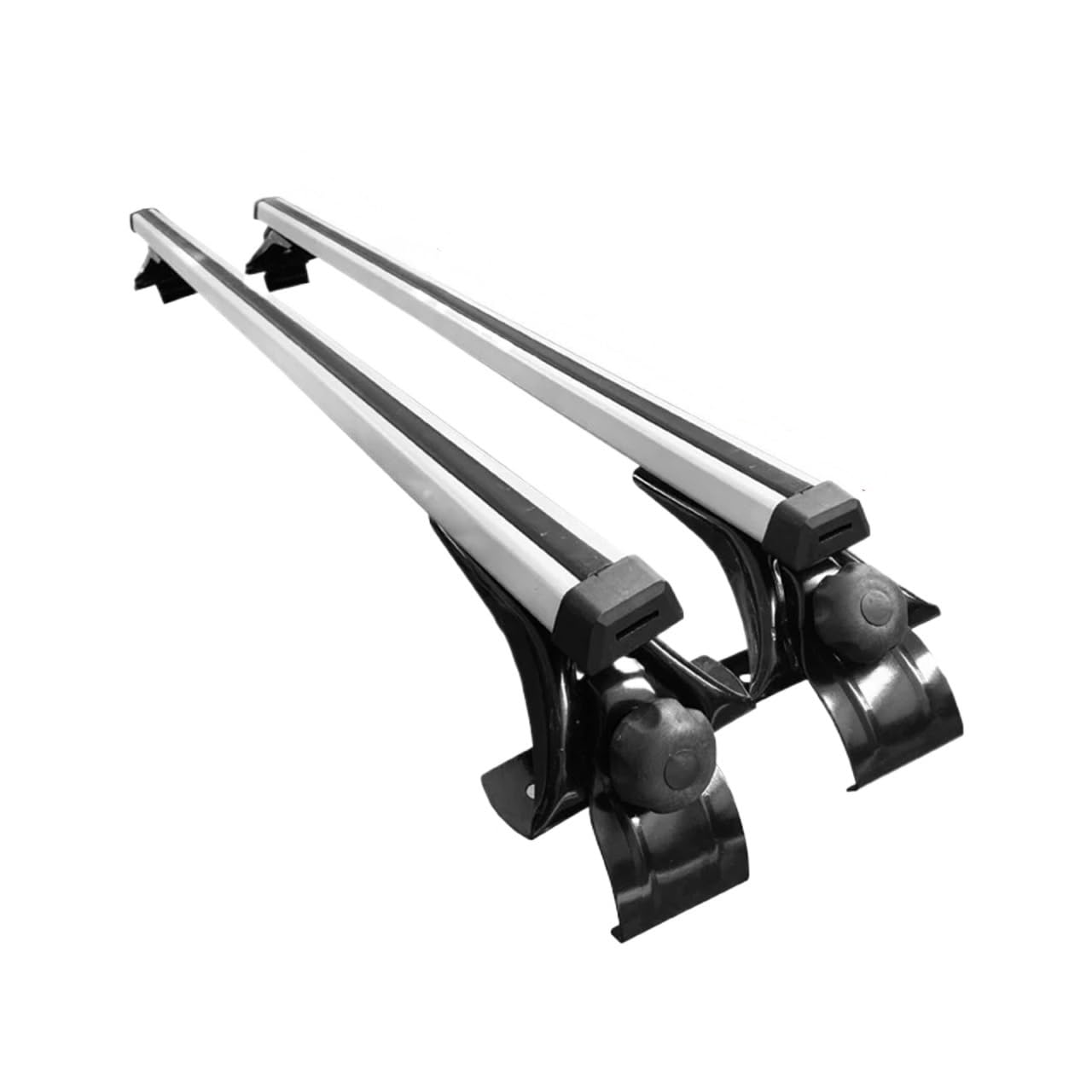 ILQNZCNM 125 cm 135 cm Universal-Dachgepäckträger-Kit for Autos. Keine Original-Dachreling erforderlich. Querträger aus Aluminiumlegierung. Gepäckträger kompatibel mit Limousinen(135cm Silvery) von ILQNZCNM