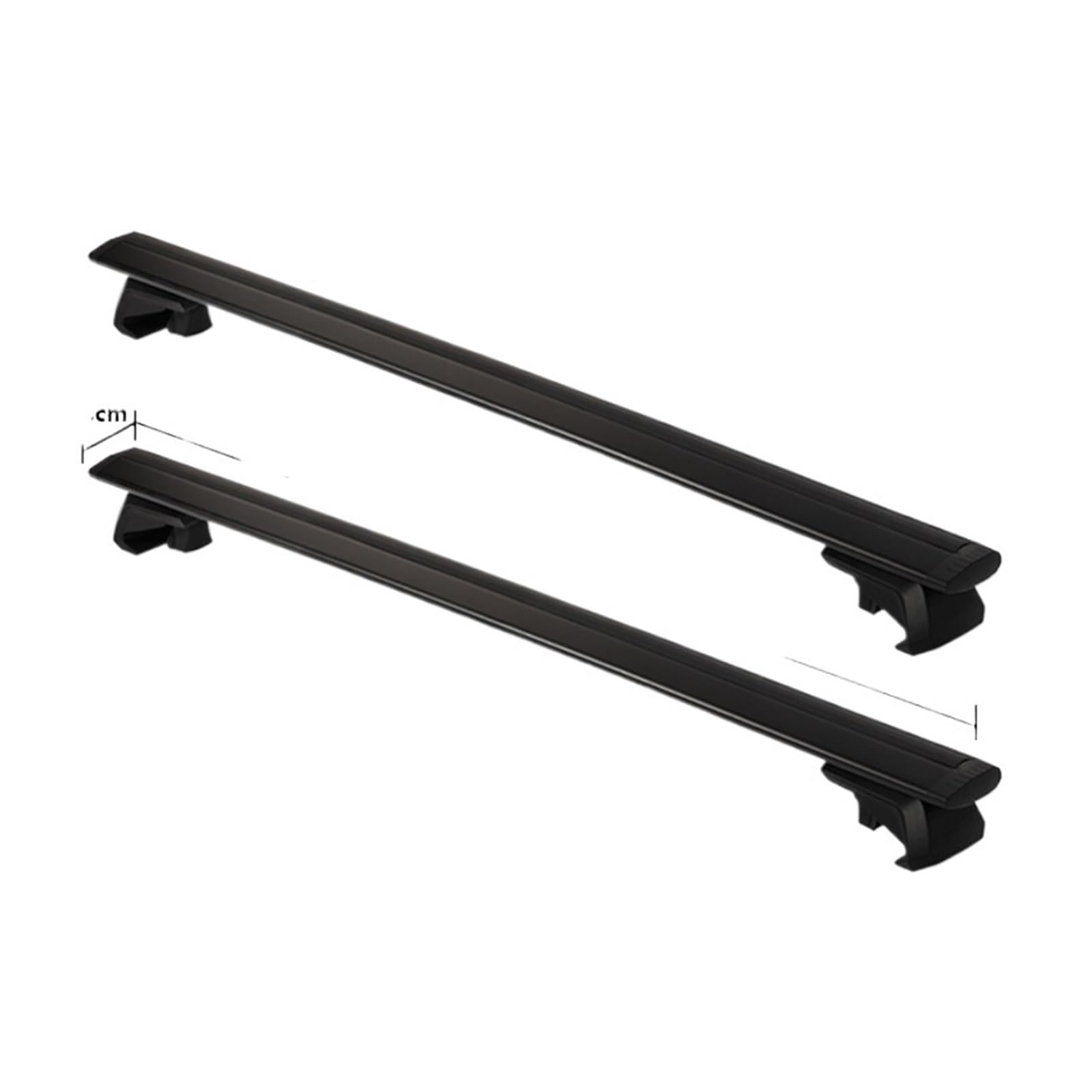 ILQNZCNM 140 cm Schwarz und Silber Autodachgepäckträger Wing Bar Universal Auto Top Arc Shaped Aluminiumlegierung Laststange Premium Aerodynamische(Black 140cm -8cm) von ILQNZCNM