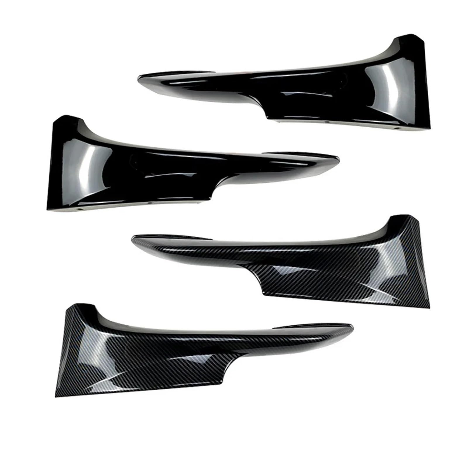 ILQNZCNM 2 STÜCKE Frontspoilerlippe Splitter Spoiler Kompatibel for BMW 3er E92 E93 M3 M-Tech 2006-2009/2010-2013 Stoßstangenseitensplitterabdeckung(Carbon Look 10-13) von ILQNZCNM