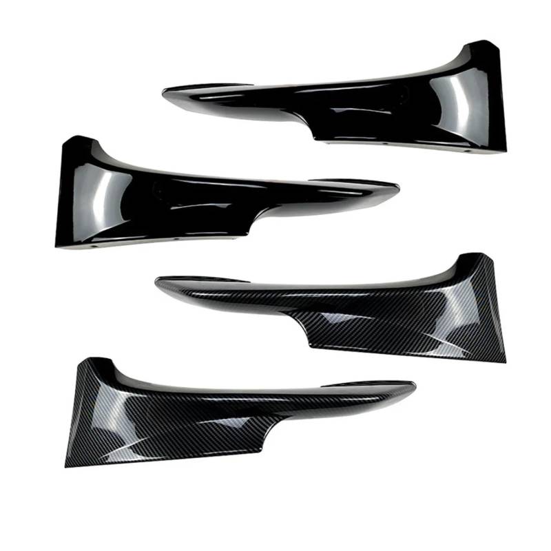 ILQNZCNM 2 STÜCKE Frontspoilerlippe Splitter Spoiler Kompatibel for BMW 3er E92 E93 M3 M-Tech 2006-2009/2010-2013 Stoßstangenseitensplitterabdeckung(Carbon Look 10-13) von ILQNZCNM