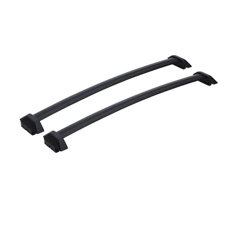 ILQNZCNM 2 Stück Schwarze Seitenschienen, Querträger for Autodachträger, kompatibel mit CRV II 2001–2007, 60 kg, 132 Pfund, montiert auf dem Autodach von ILQNZCNM