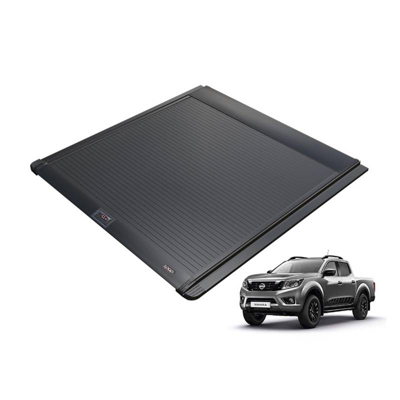 ILQNZCNM 4x4 Ute Toller Tray Aluminium Manuelle Ladeflächenabdeckung Roll Up Tonneau Cover Kompatibel mit Navara NP300 Double Cab Europa 2015+ von ILQNZCNM