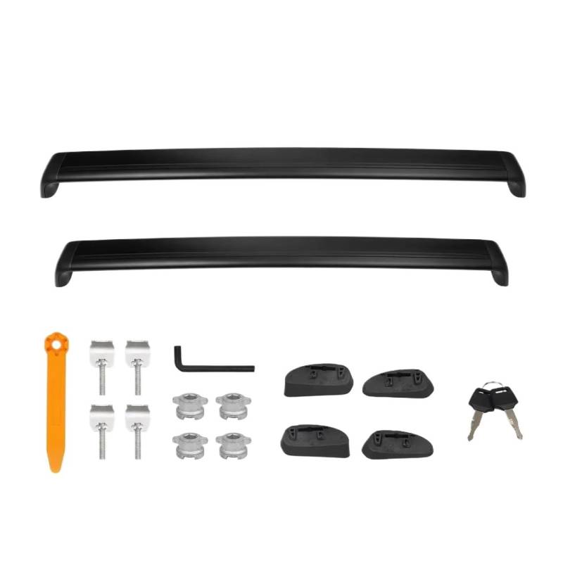 ILQNZCNM Abschließbare Dachgepäckträger-Querstangen, kompatibel mit Tesla Model Y Model 3 Highland 2017–2024, Frachtquerstange, 75 kg, Dachgepäckträger for Lastenfahrrad(M 3) von ILQNZCNM