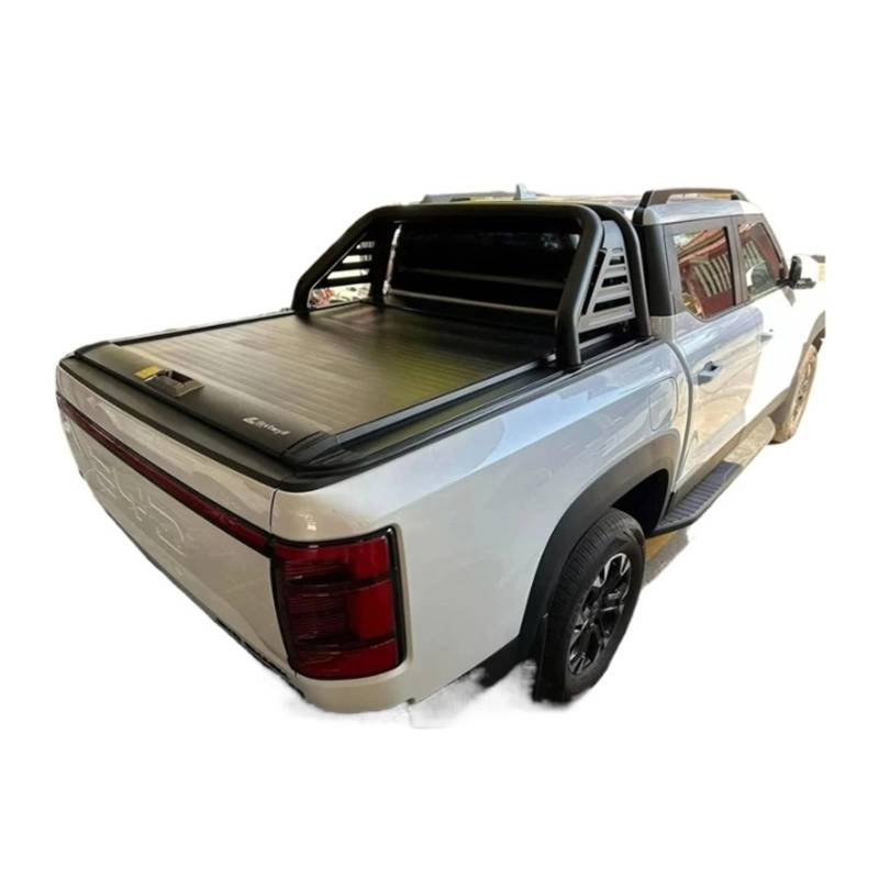 ILQNZCNM Aluminium-LKW-Shutter, kompatibel mit BYD Shark 6, einziehbare LKW-Bettabdeckung, manueller Pickup-Rolldeckel von ILQNZCNM