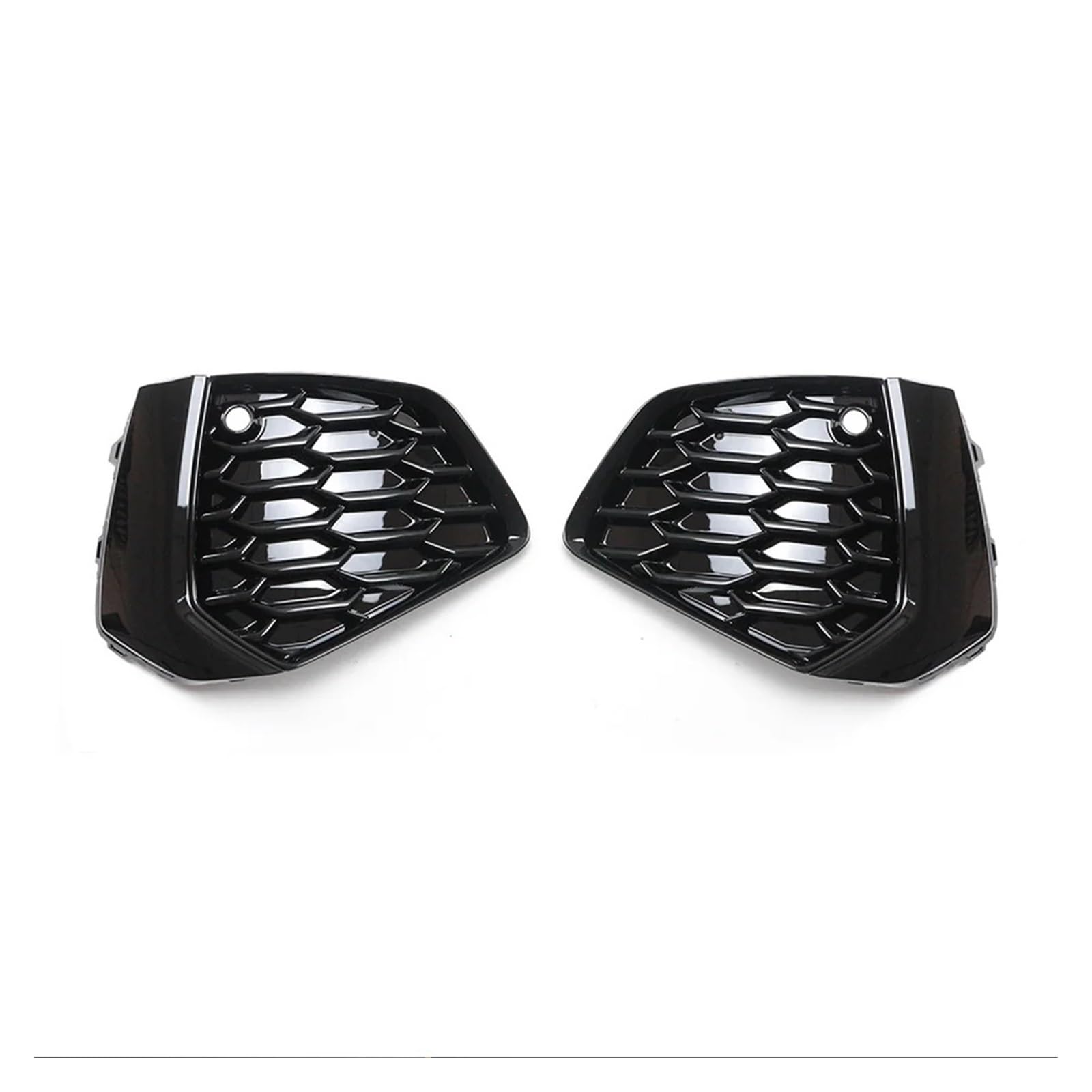 ILQNZCNM Auto Frontstoßstange Nebelscheinwerfer Unterer Kühlergrill Grillabdeckung Kompatibel for A3 S-line 2021 2022 2023 8YG807671A 8YG807672A(Glossy Black) von ILQNZCNM