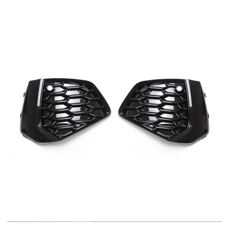 ILQNZCNM Auto Frontstoßstange Nebelscheinwerfer Unterer Kühlergrill Grillabdeckung Kompatibel for A3 S-line 2021 2022 2023 8YG807671A 8YG807672A(Glossy Black) von ILQNZCNM