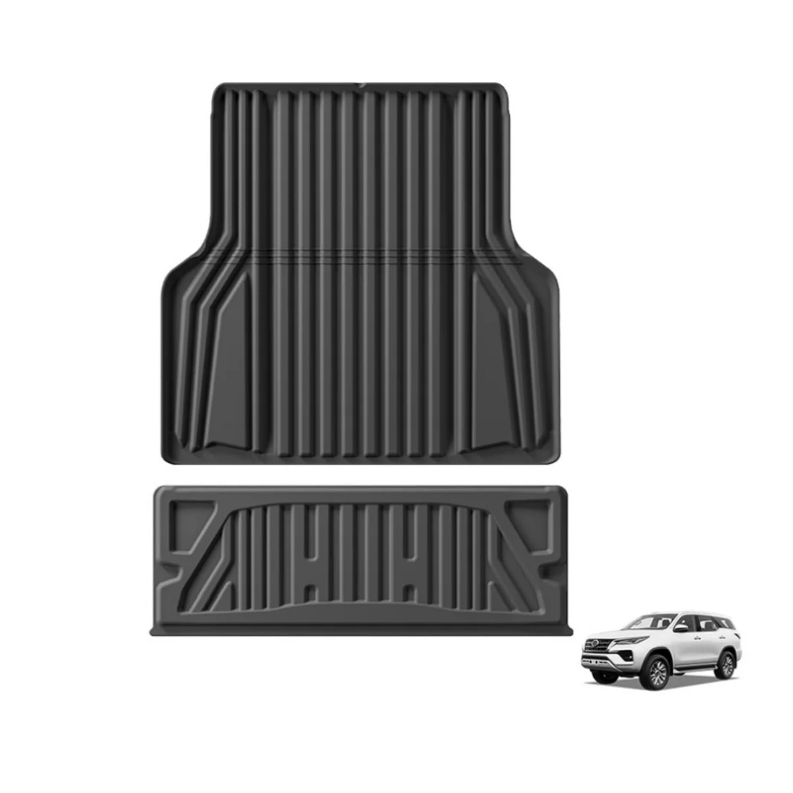 ILQNZCNM Auto-Ladeflächenmatte, kompatibel mit Isuzu D-MAX 2021–2024, rechtes Ruder, Ladeflächenauskleidung, ganzjähriger Schutz(Full Set) von ILQNZCNM