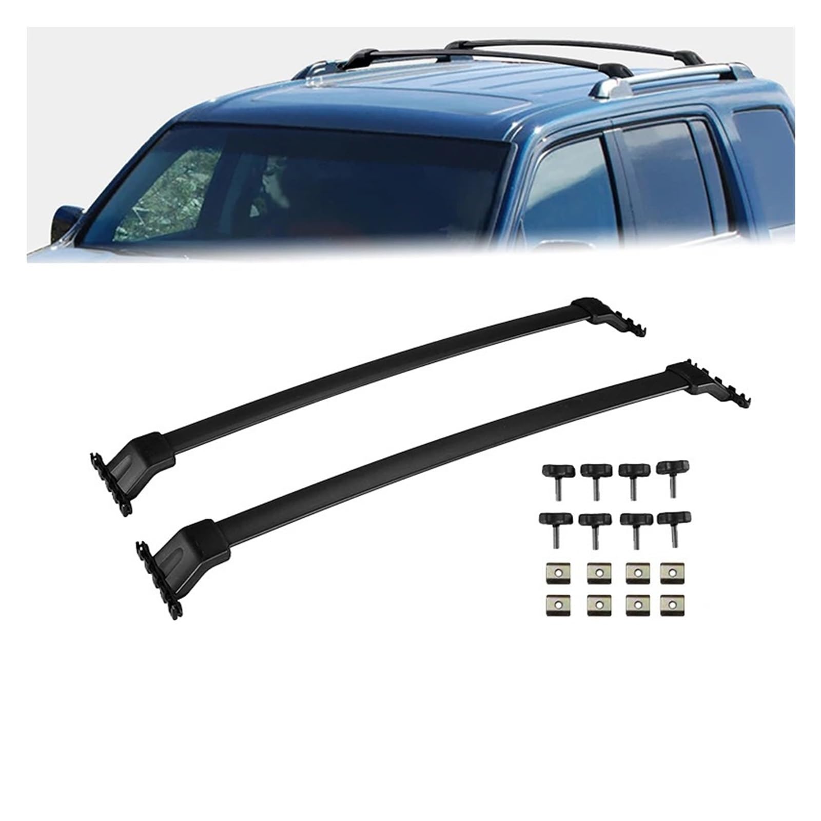 ILQNZCNM Autodachträger-Querstangen, kompatibel mit Pilot 2009–2015, Aluminiumlegierung, SUV, Gepäckträger, Kajaks, Fahrräder, Kanus, Dachhalterung ILQNZCNM Autodachträger-Querstangen, kompatibel mit Pilot 2009–2015, Aluminiumlegierung, SUV, Gepäckträger, Kajaks, Fahrräder, Kanus, Dachhalterung von ILQNZCNM