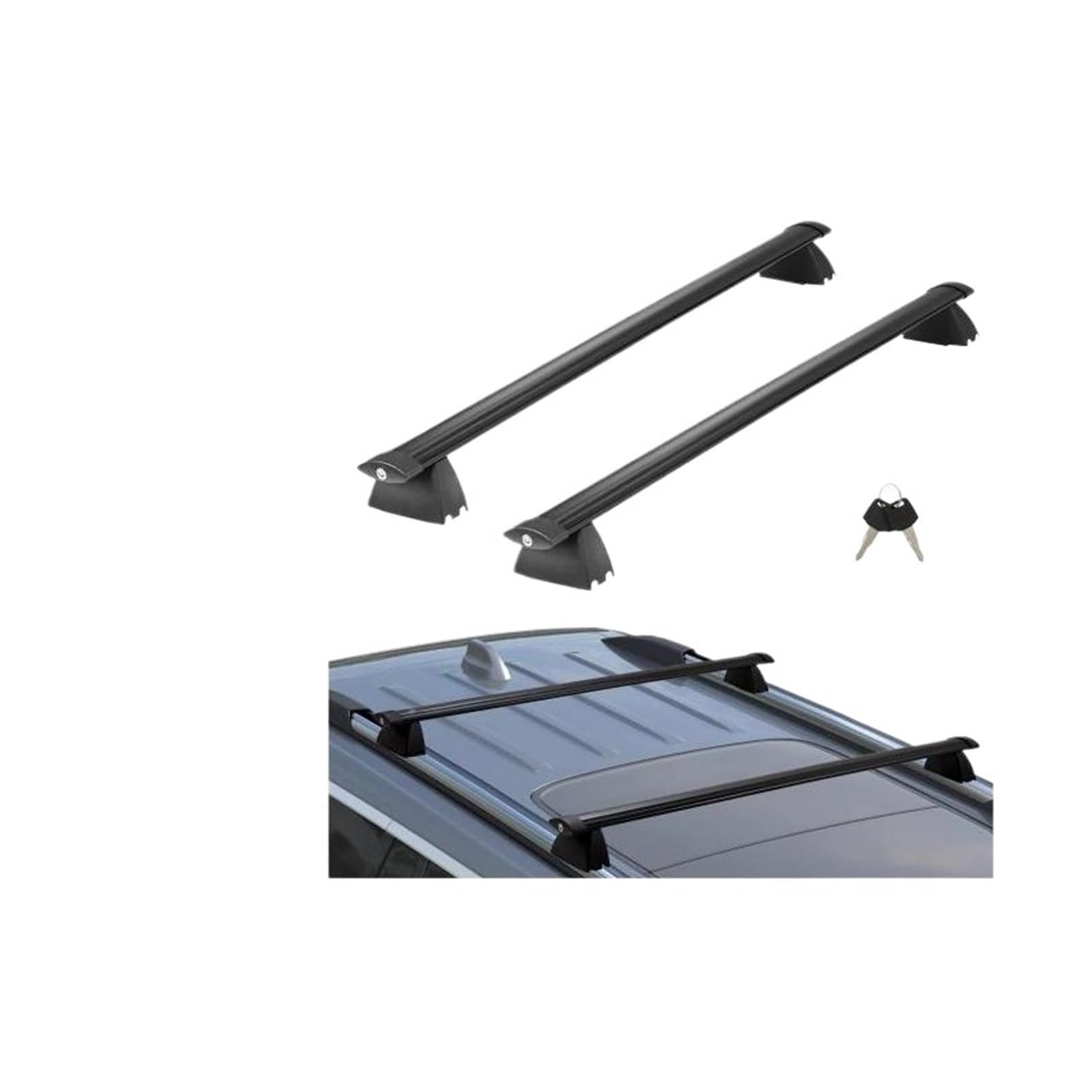 ILQNZCNM Dachgepäckträger-Querträger, kompatibel mit Jeep Grand Cherokee 2011–2021, mit geriffelten Seitenschienen, 200 lbs Tragkraft ILQNZCNM Dachgepäckträger-Querträger, kompatibel mit Jeep Grand Cherokee 2011–2021, mit geriffelten Seitenschienen, 200 lbs Tragkraft von ILQNZCNM