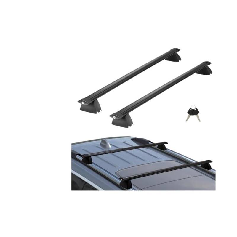 ILQNZCNM Dachgepäckträger-Querträger, kompatibel mit Jeep Grand Cherokee 2011–2021, mit geriffelten Seitenschienen, 200 lbs Tragkraft von ILQNZCNM