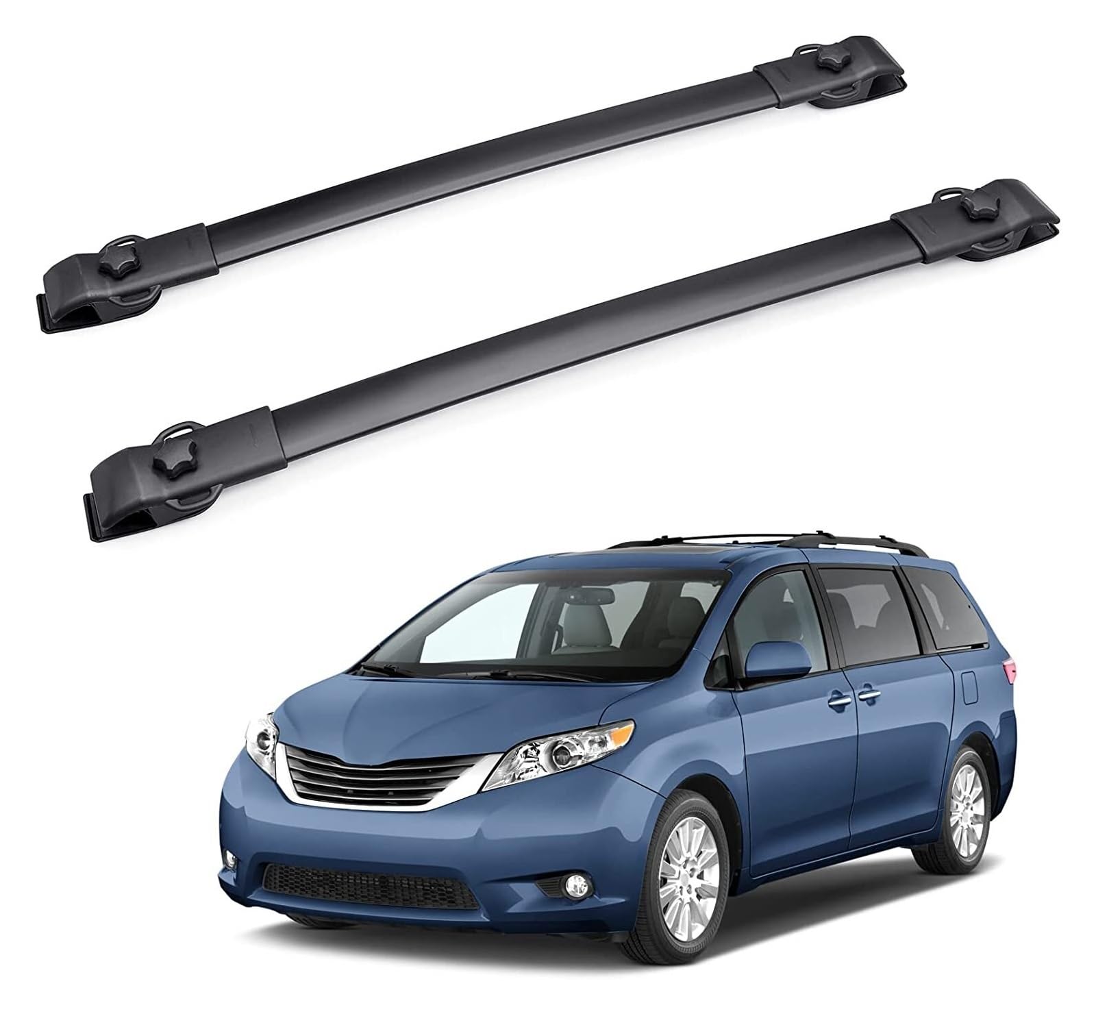 ILQNZCNM Dachträger-Querstange kompatibel for Toyota Sienna 2011–2020 mit Seitenschienen. Dachträger aus Aluminiumlegierung for Gepäckträgerschienen auf dem Autodach ILQNZCNM Dachträger-Querstange kompatibel for Toyota Sienna 2011–2020 mit Seitenschienen. Dachträger aus Aluminiumlegierung for Gepäckträgerschienen auf dem Autodach von ILQNZCNM