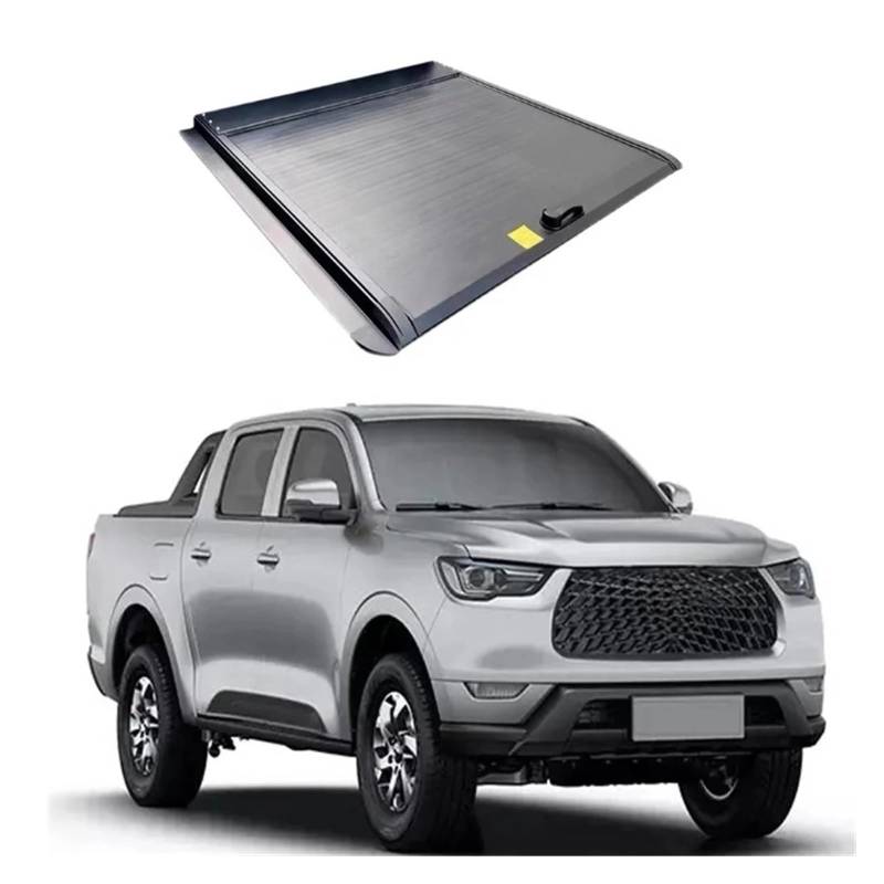 ILQNZCNM Einziehbare Pickup-Rückabdeckung, LKW-Laderaumabdeckung, Rollladendeckel, kompatibel mit Great Wall Power PAO POER GWM Cannon 2023 von ILQNZCNM