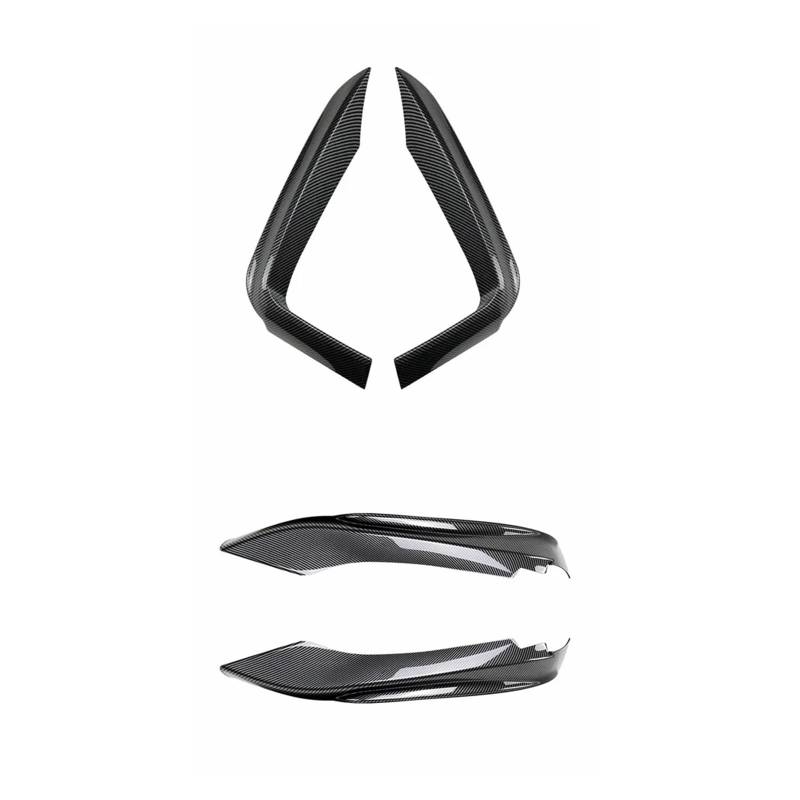 ILQNZCNM Frontstoßstange Seitensplitter Spoiler Kit Nebelscheinwerferabdeckung Kompatibel for BMW 4er F32 F33 F36 M-Sport 420i 428i 435i 440i M-Tech 2014-2020(Carbon Look A B) von ILQNZCNM