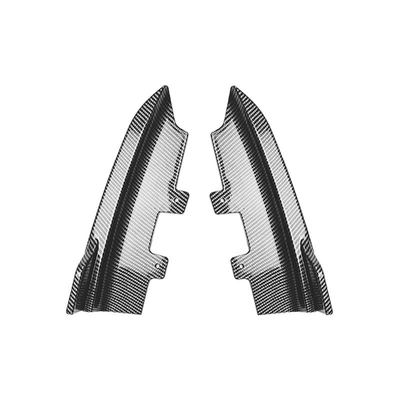 ILQNZCNM Heckspoiler-Seitenspoiler-Entlüftungsabdeckung for die Heckstoßstange, kompatibel mit BMW 2er F22 F23 M Sport 2015–2019, Karbonfaser-Optik/schwarz glänzend, unterer Splitter(Carbon Fiber Exte von ILQNZCNM