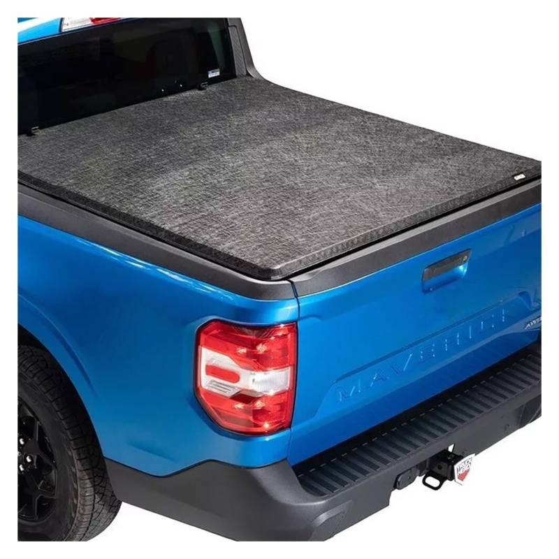 ILQNZCNM Pickup-Kofferraumdeckel, kompatibel mit Maverick 4'4" Bett mit weicher dreifach gefalteter Ladeflächenabdeckung, einziehbarem Rollladen von ILQNZCNM